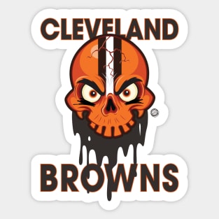 Cleveland Browns SkullyDawg Sticker